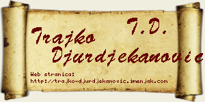 Trajko Đurđekanović vizit kartica